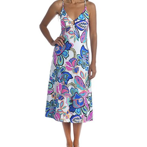 🦩Trina Turk MANDALAY  Midi DRESS 🦩1Lg left - Picture 5 of 6